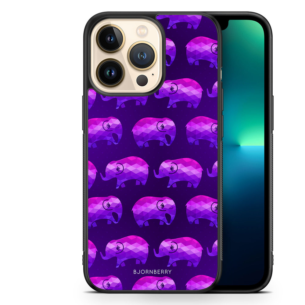 iPhone 13 Pro Case - Purple Elephant