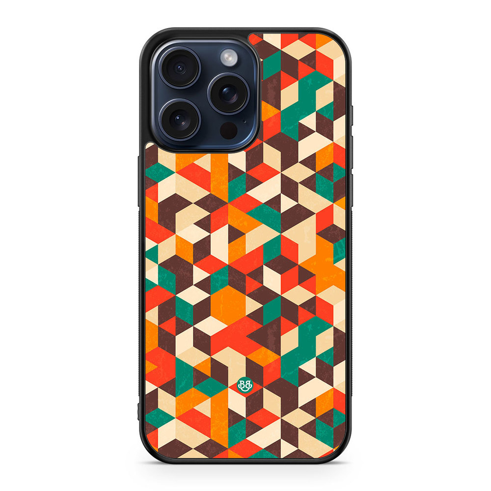 iPhone 15 Pro Max Case - Retro Geometric