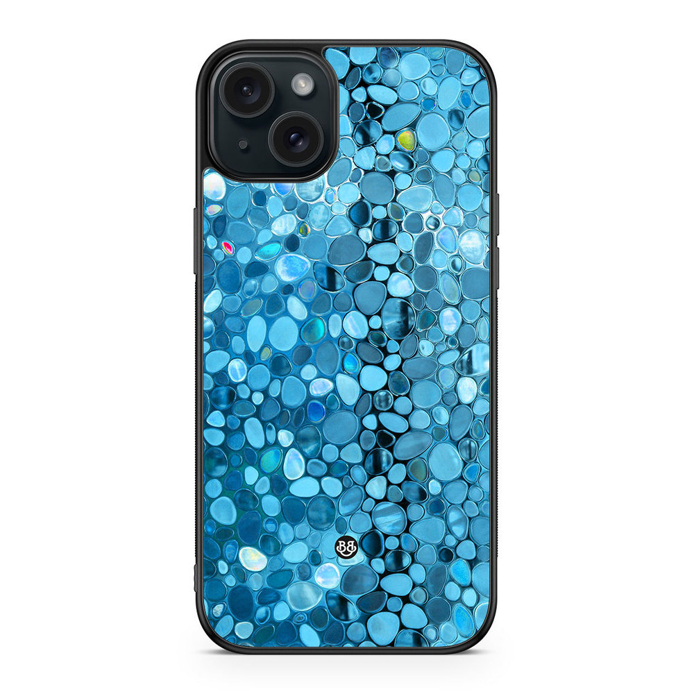 iPhone 15 Plus Case - Stained Glass Blue