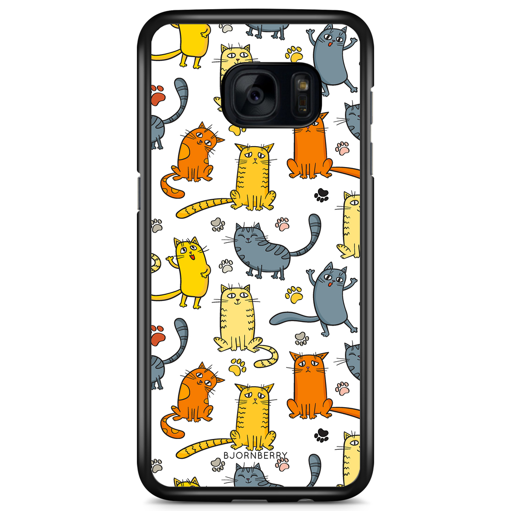 Samsung Galaxy S7 Edge Case - Cat Pattern