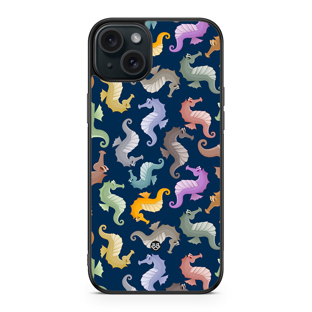 iPhone 15 Plus Case - Cartoon Sea-Horse
