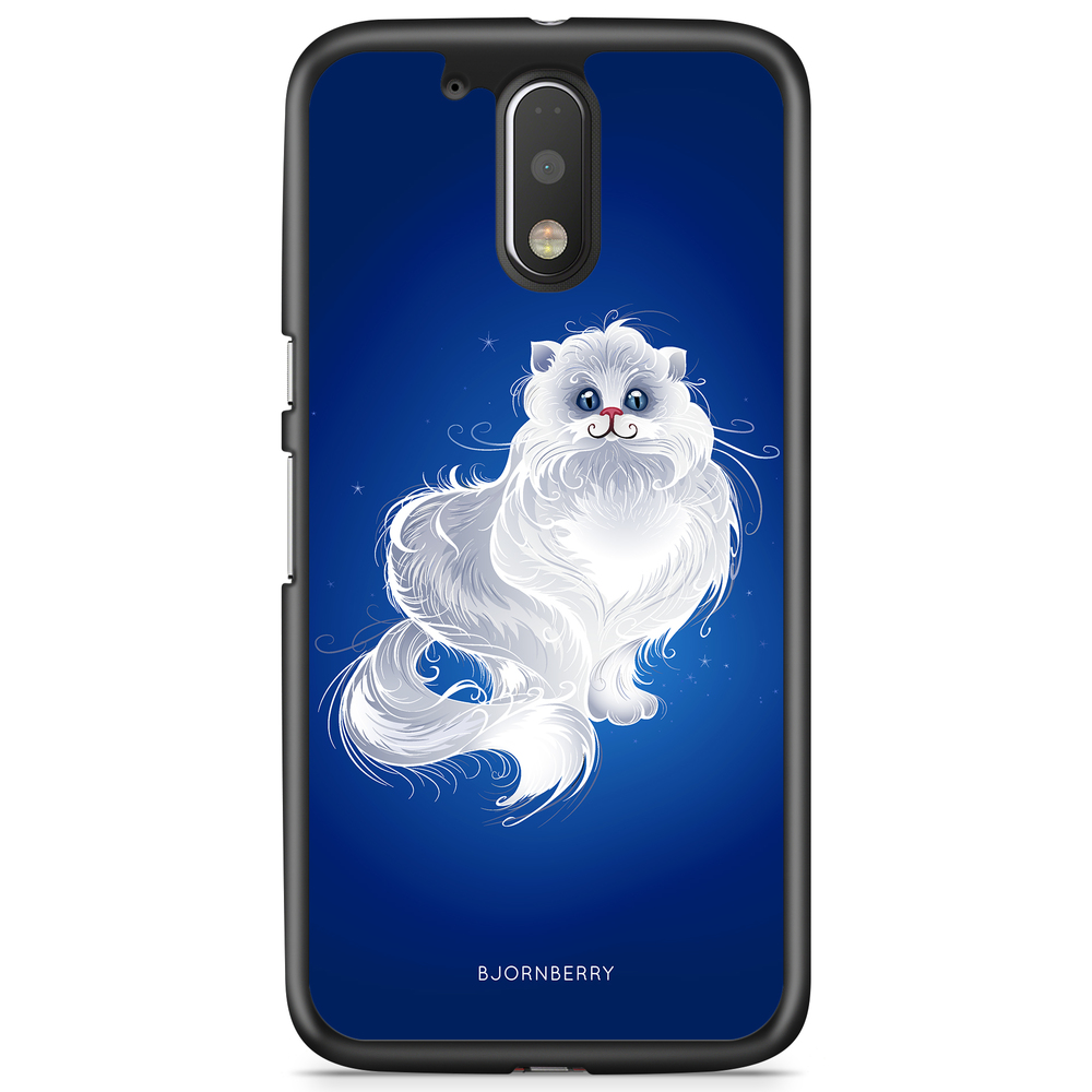 Moto G4/G4 Plus Case - White Cat