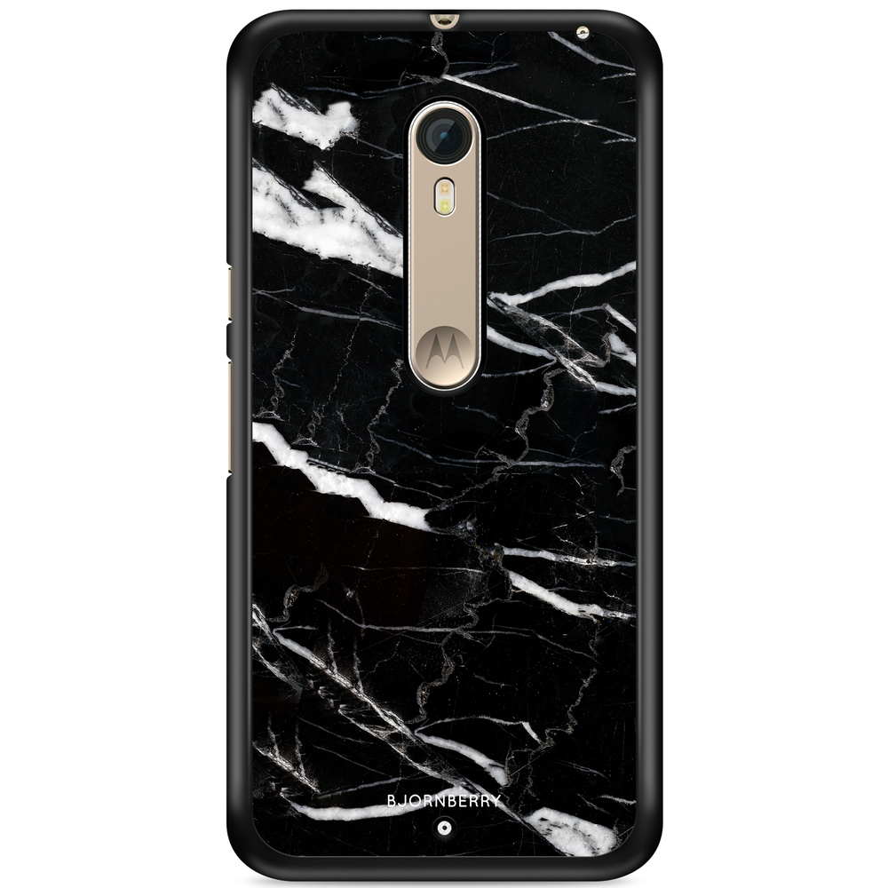 Moto X Style Case - Black Marble