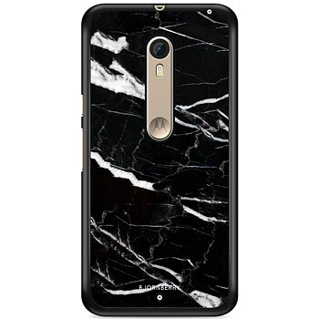 Moto X Style Skal - Svart Marmor