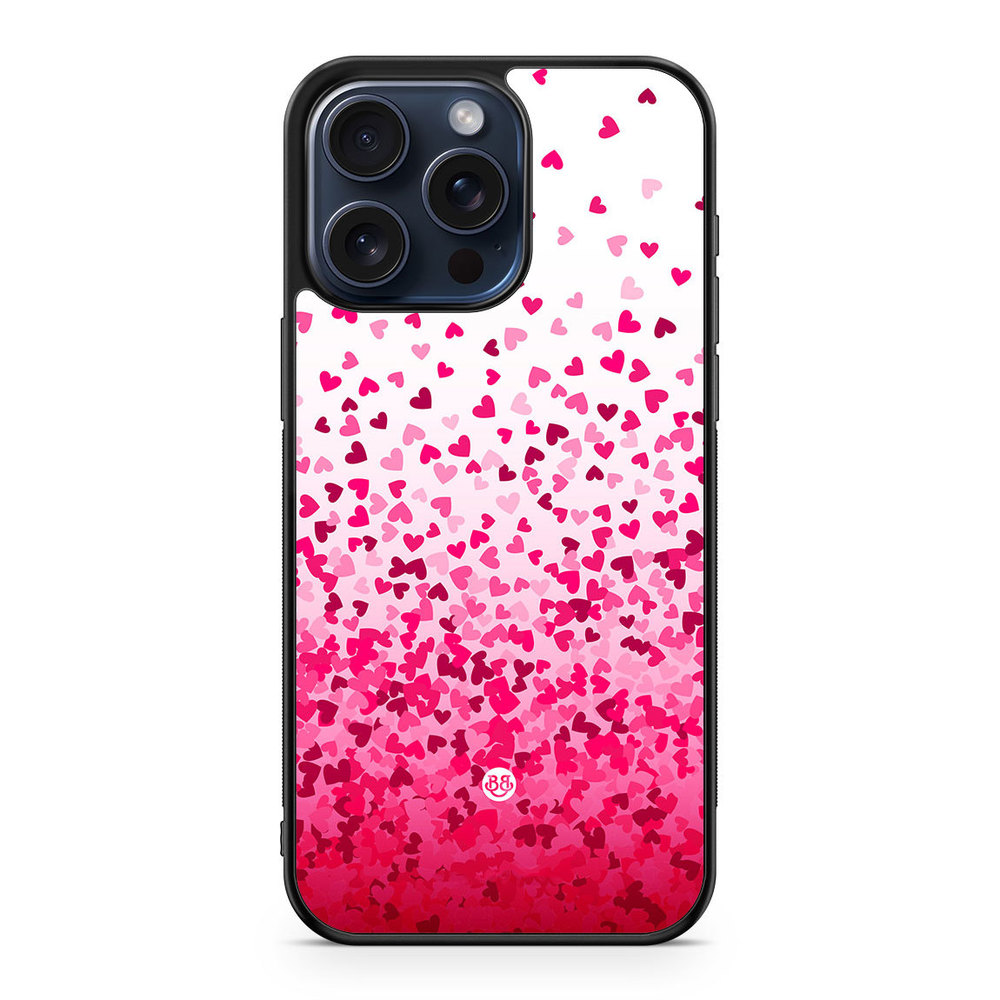 iPhone 15 Pro Max Case - Heart Confetti