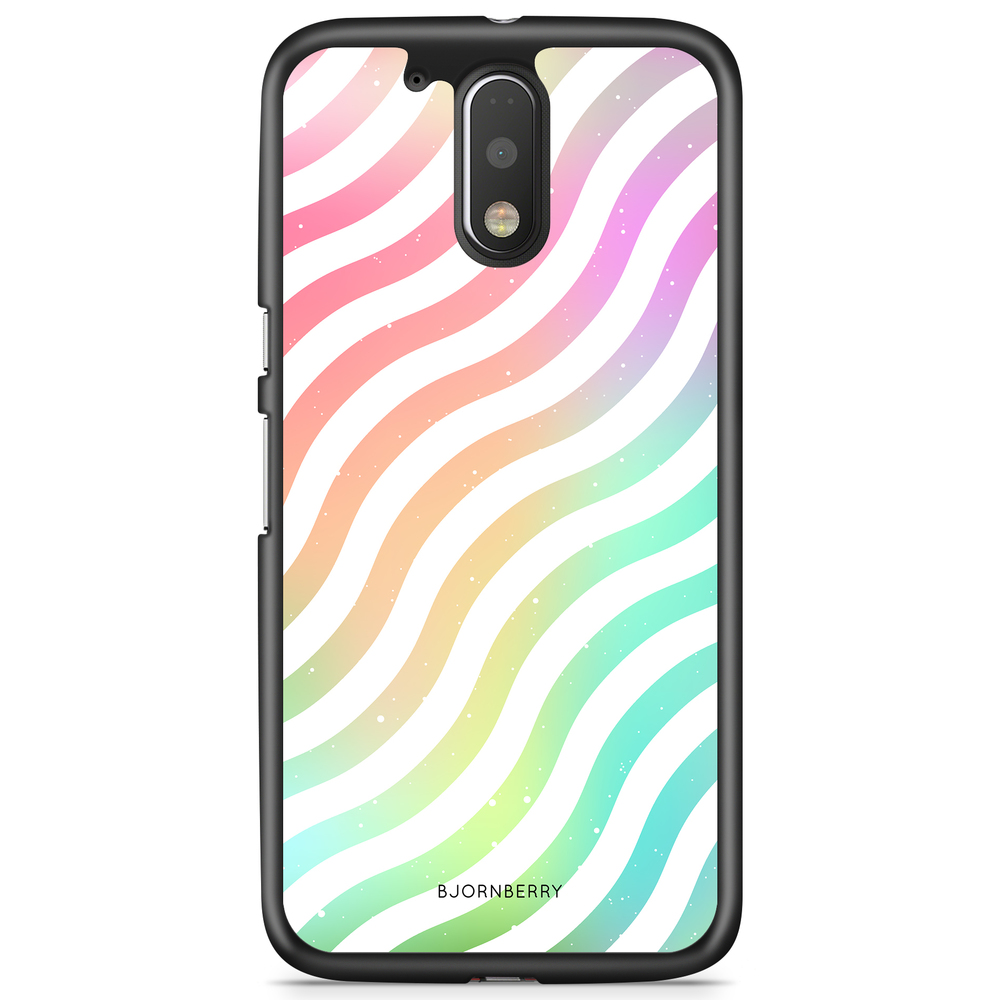 Moto G4/G4 Plus Case - Wavy Rainbow