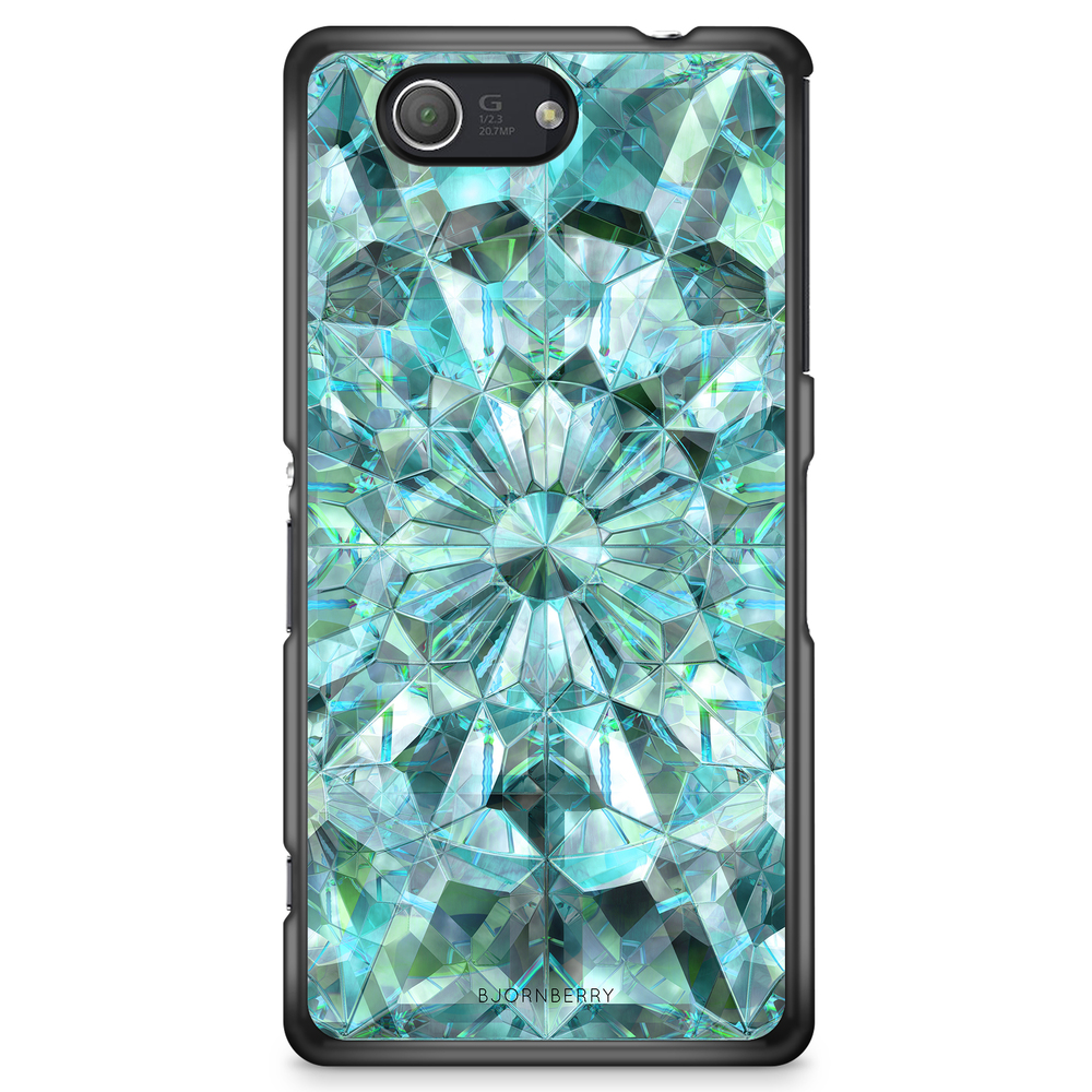 Sony Xperia Z3 Compact Case - Green Crystals