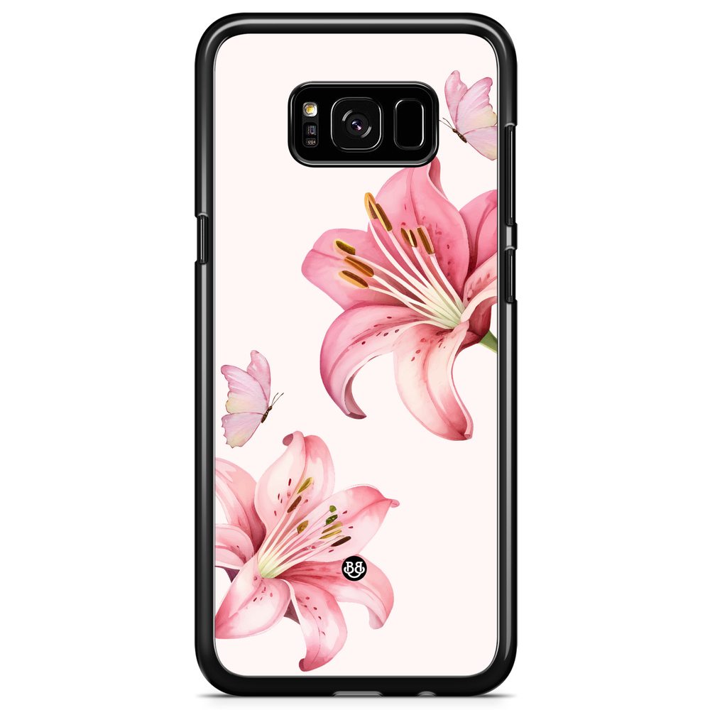 Samsung Galaxy S8 Plus Case - WILD BLOOM - Pink Lily