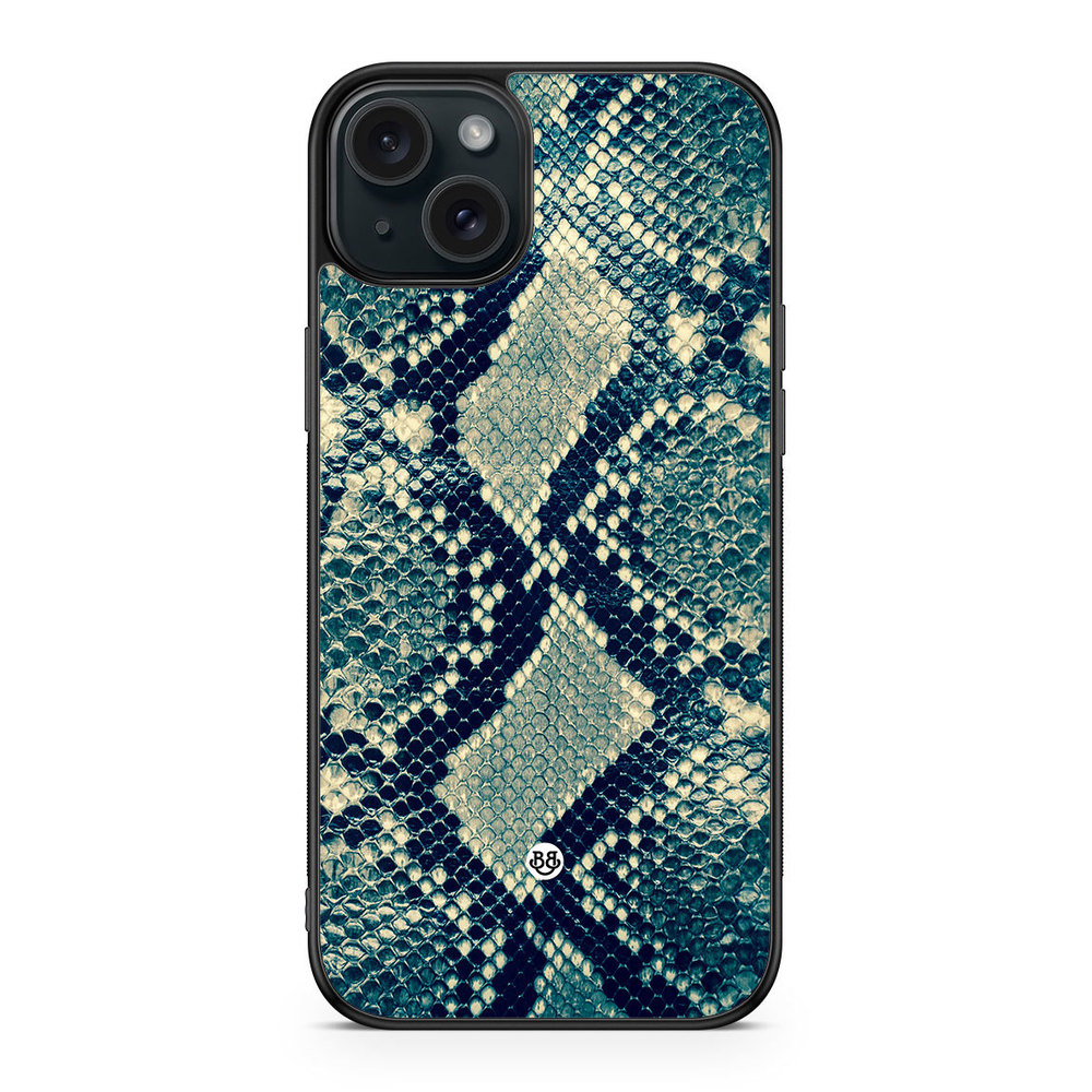iPhone 15 Plus Case - Blue Snakeskin
