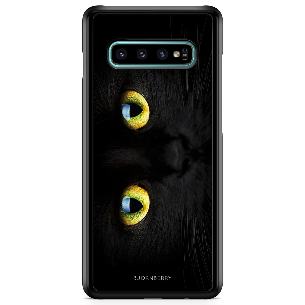 Samsung Galaxy S10 Plus Case - Black Cat Close Up