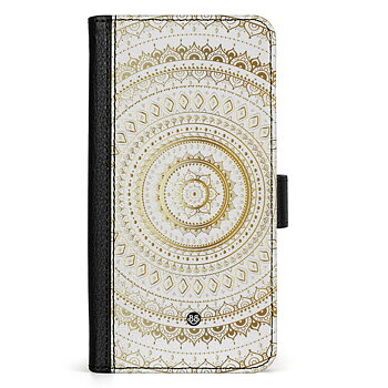 Samsung Galaxy A36 Wallet Case - Gold Mandala