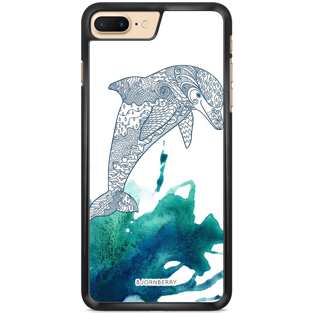 iPhone 7 Plus Case - Mandala Dolphine