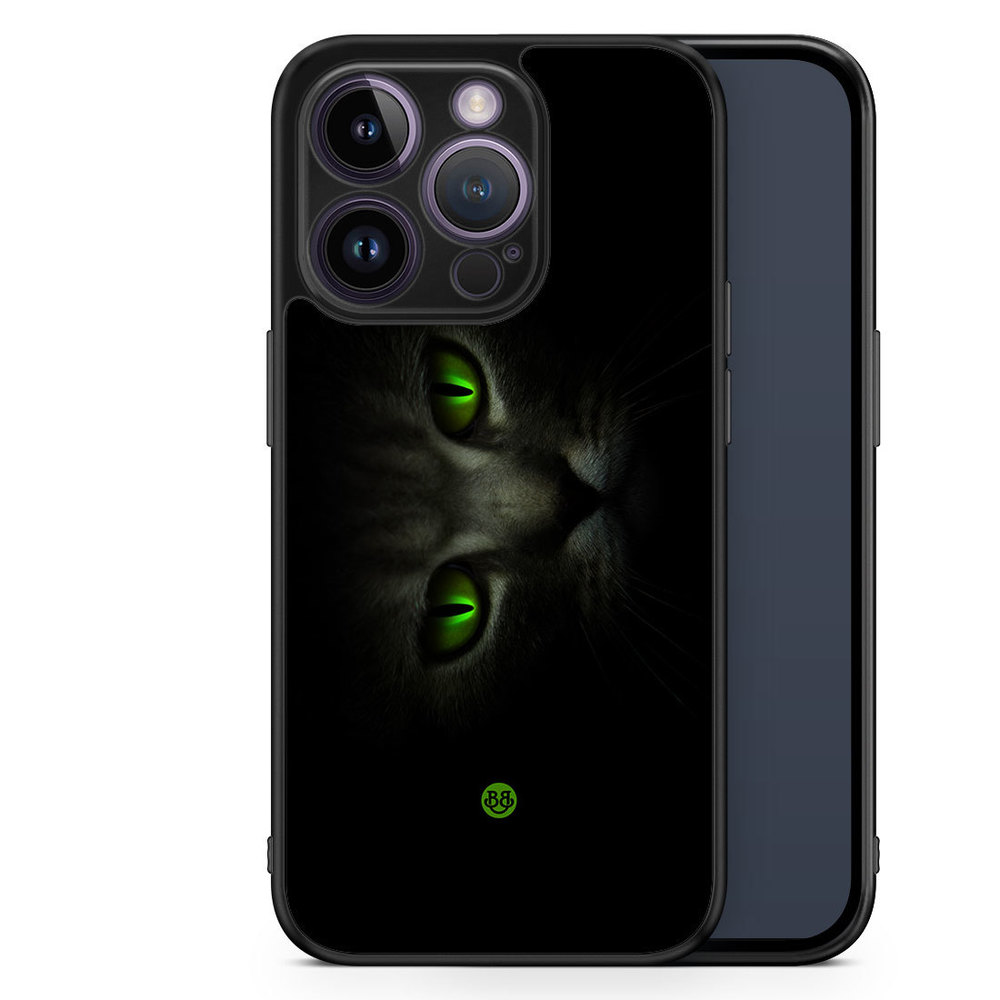 iPhone 14 Pro Case - Green Cat Eyes
