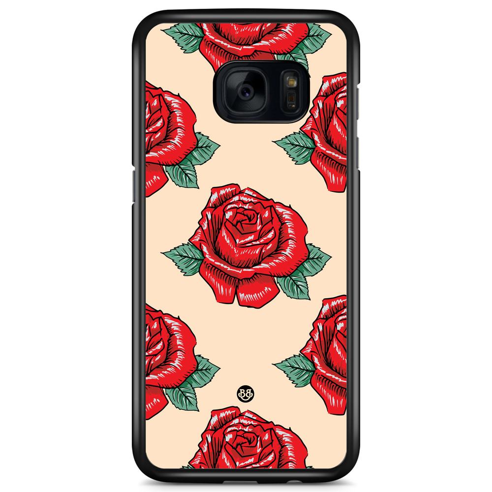 Samsung Galaxy S7 Edge Skal - Rosor Mönster