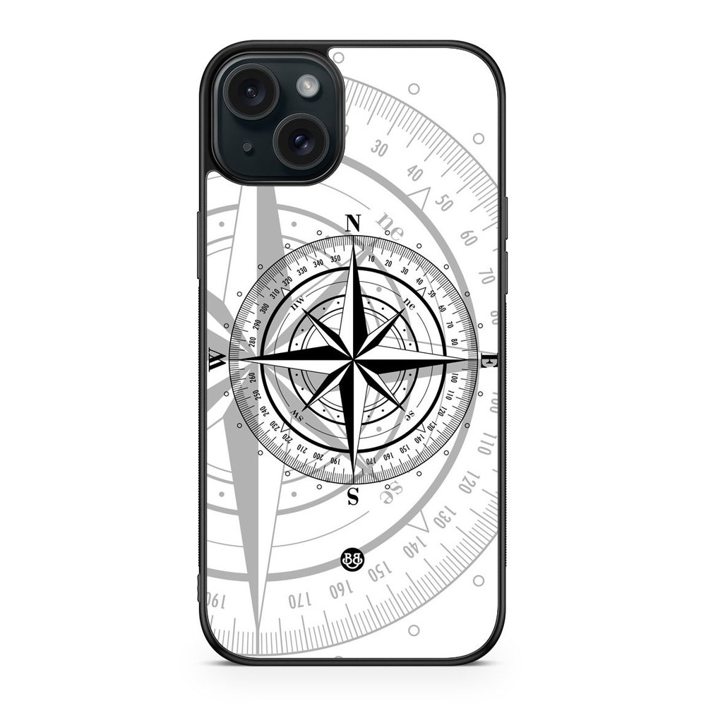 iPhone 15 Plus Case - Compass White