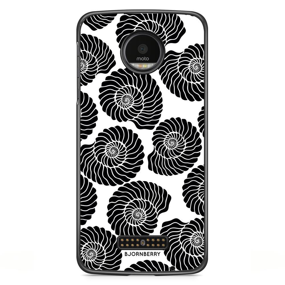 Moto Z2 Play Case - Seashell BW