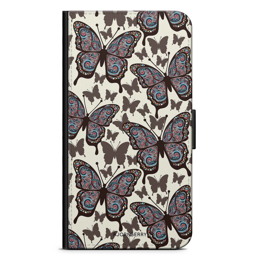 iPhone XR Wallet Case - Colorful Butterflies