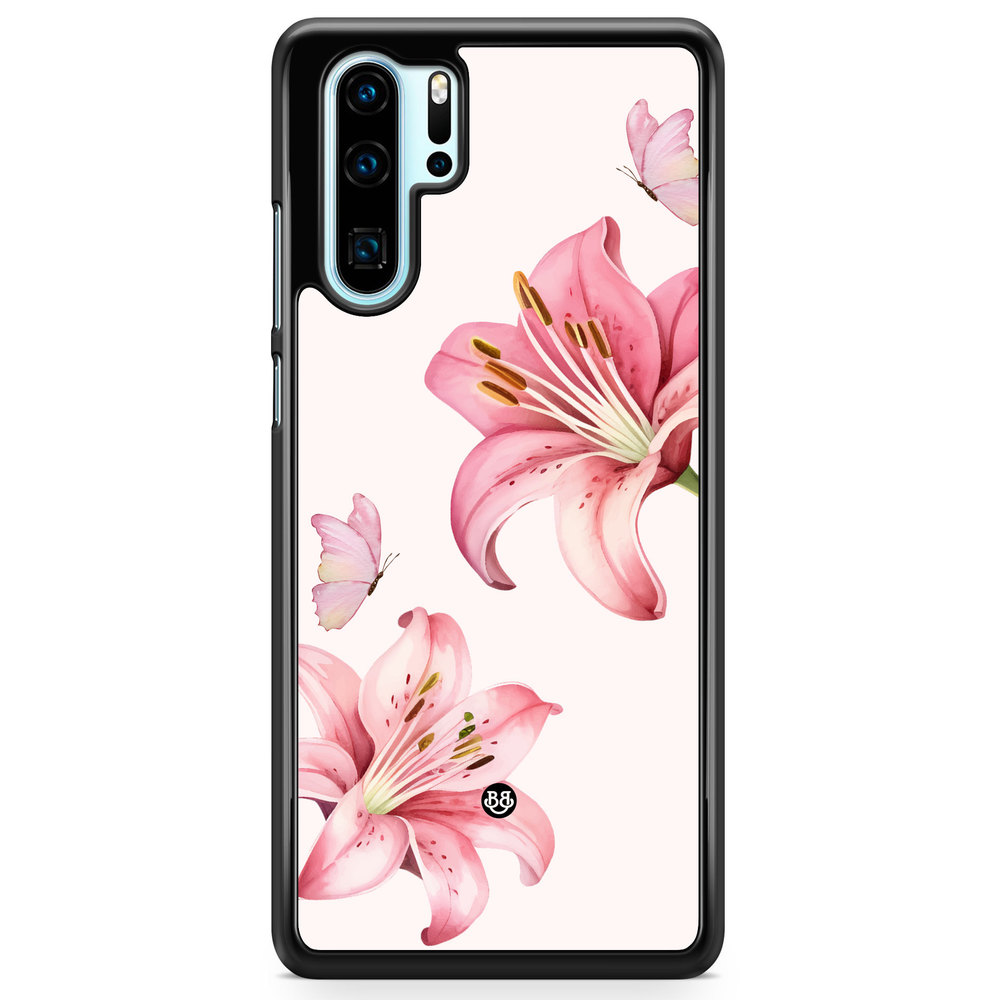 Huawei P30 Pro Case - WILD BLOOM - Pink Lily