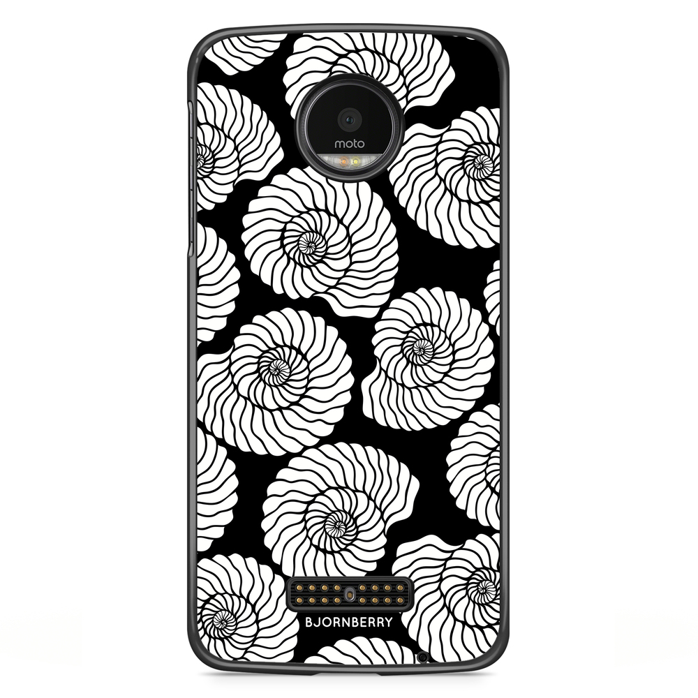 Moto Z2 Play Case - Seashell BW