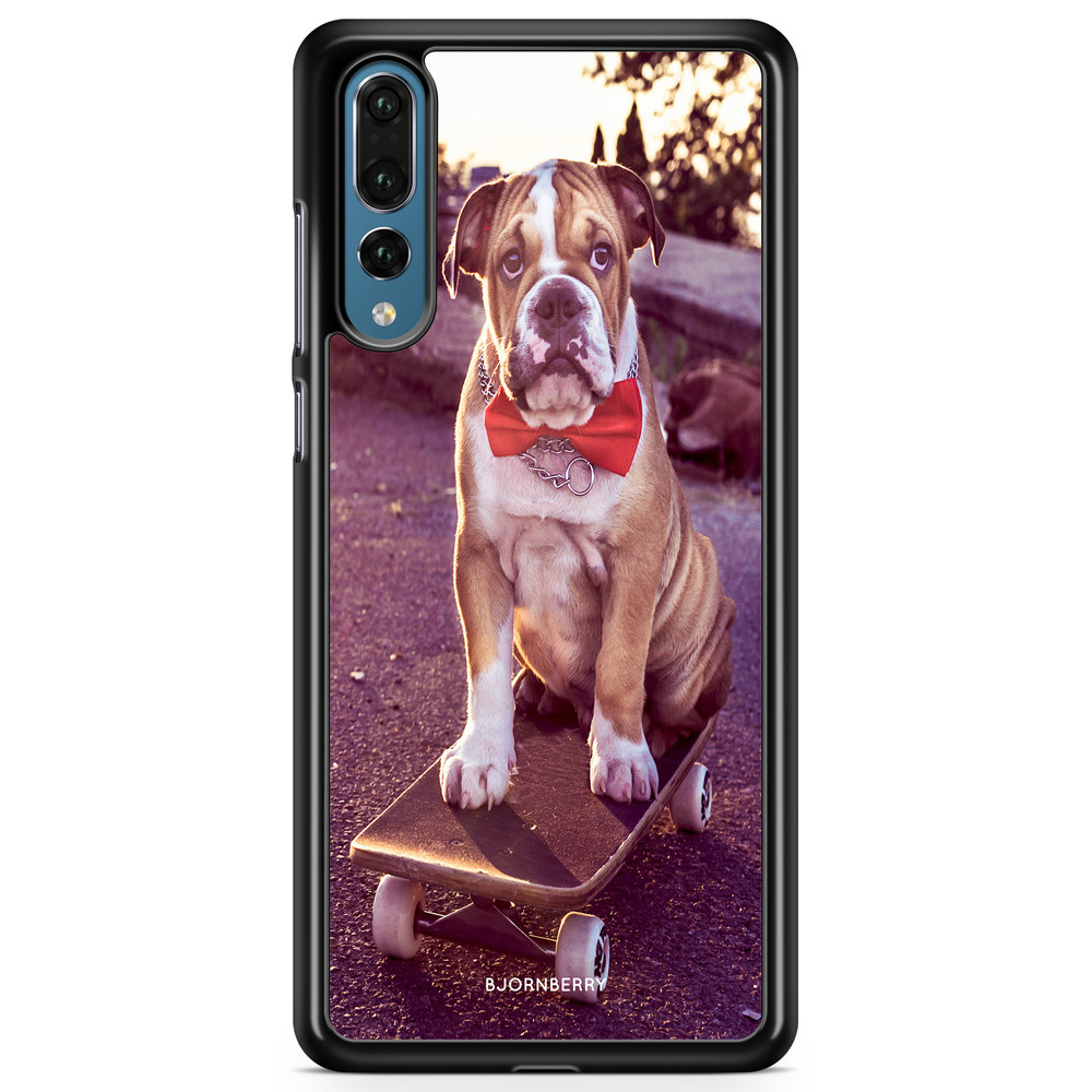 Huawei P20 Pro Case - Bulldog skateboard