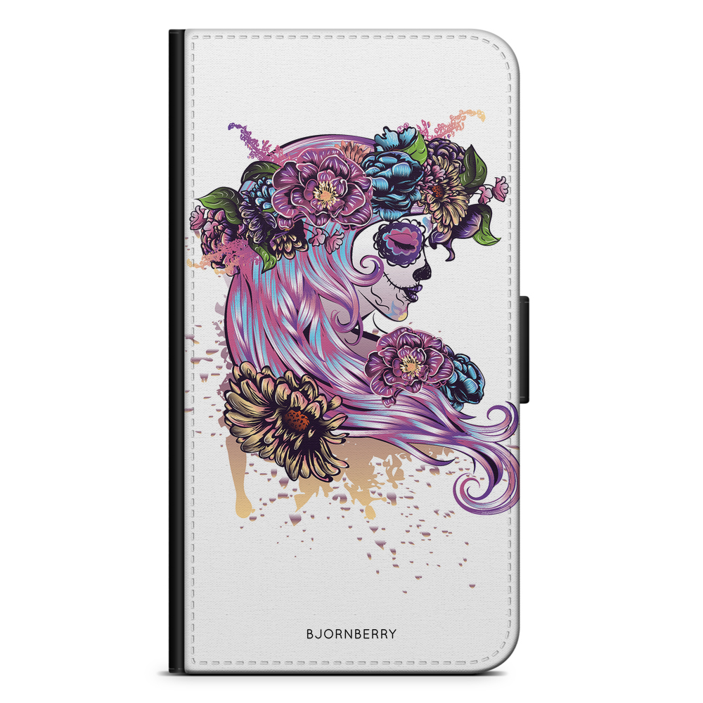 Samsung Galaxy S4 Mini Plånboksfodral - Döskalle Tjej | Mobilskal & Mobilfodral BJORNBERRY