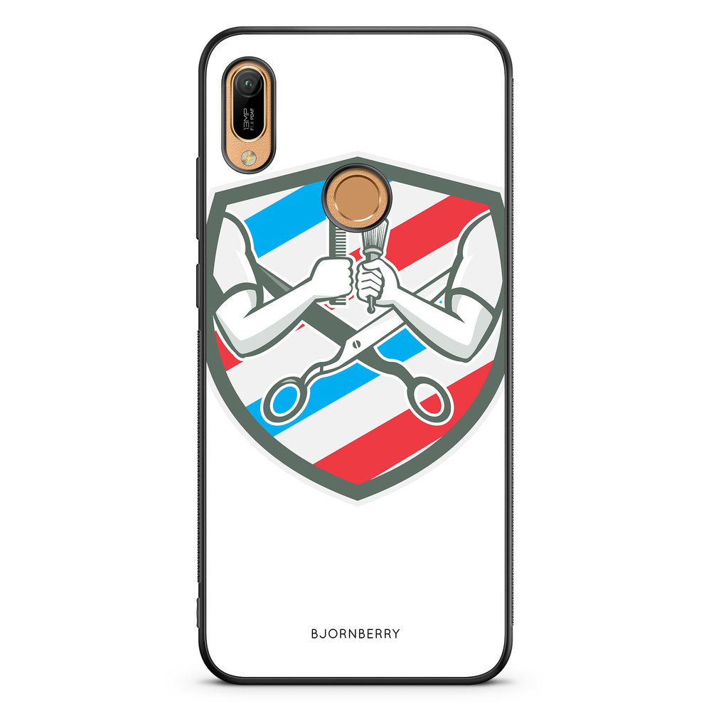 Huawei Y6 2019 Case - Barber Logo