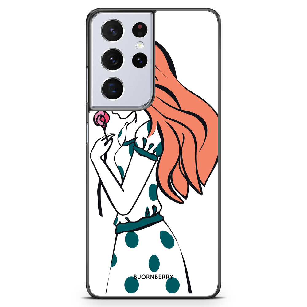 Samsung Galaxy S21 Ultra Case - Girl Rose