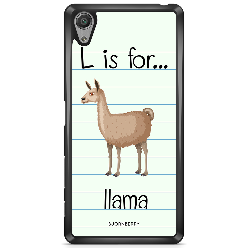 Sony Xperia L1 Case - L Is For Llama