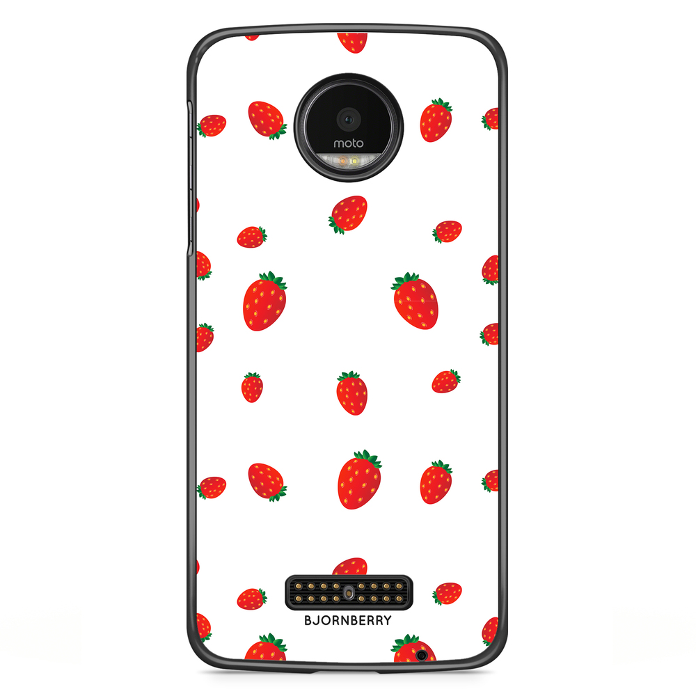 Moto Z2 Play Case - Strawberry Pattern