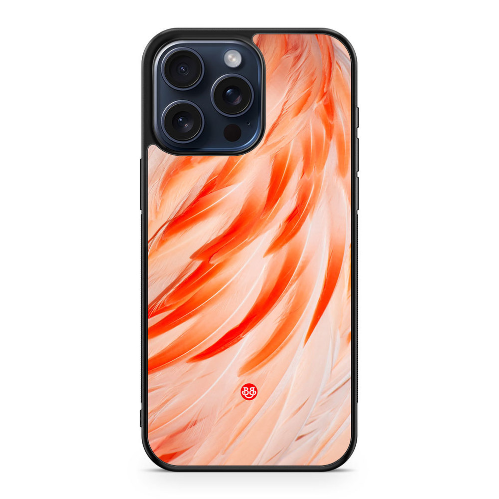 iPhone 15 Pro Max Case - Flamingo Feathers