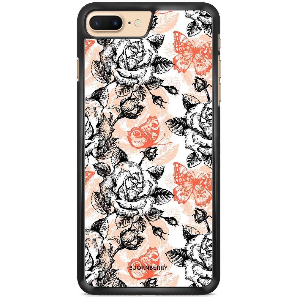 iPhone 7 Plus Case - Roses & Butterflies