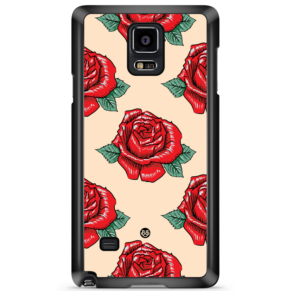 Samsung Galaxy Note 4 Case - Rose Pattern
