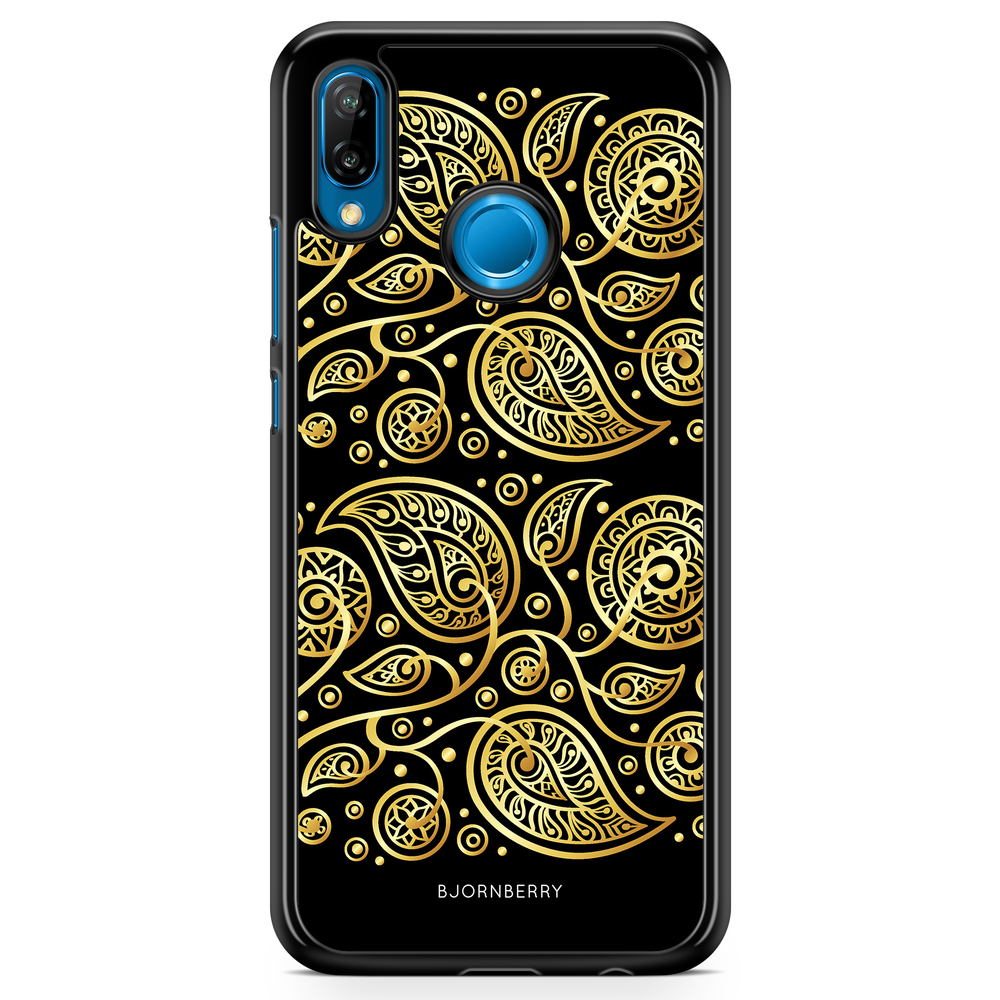 Huawei P20 Lite Case - Gold Flowers