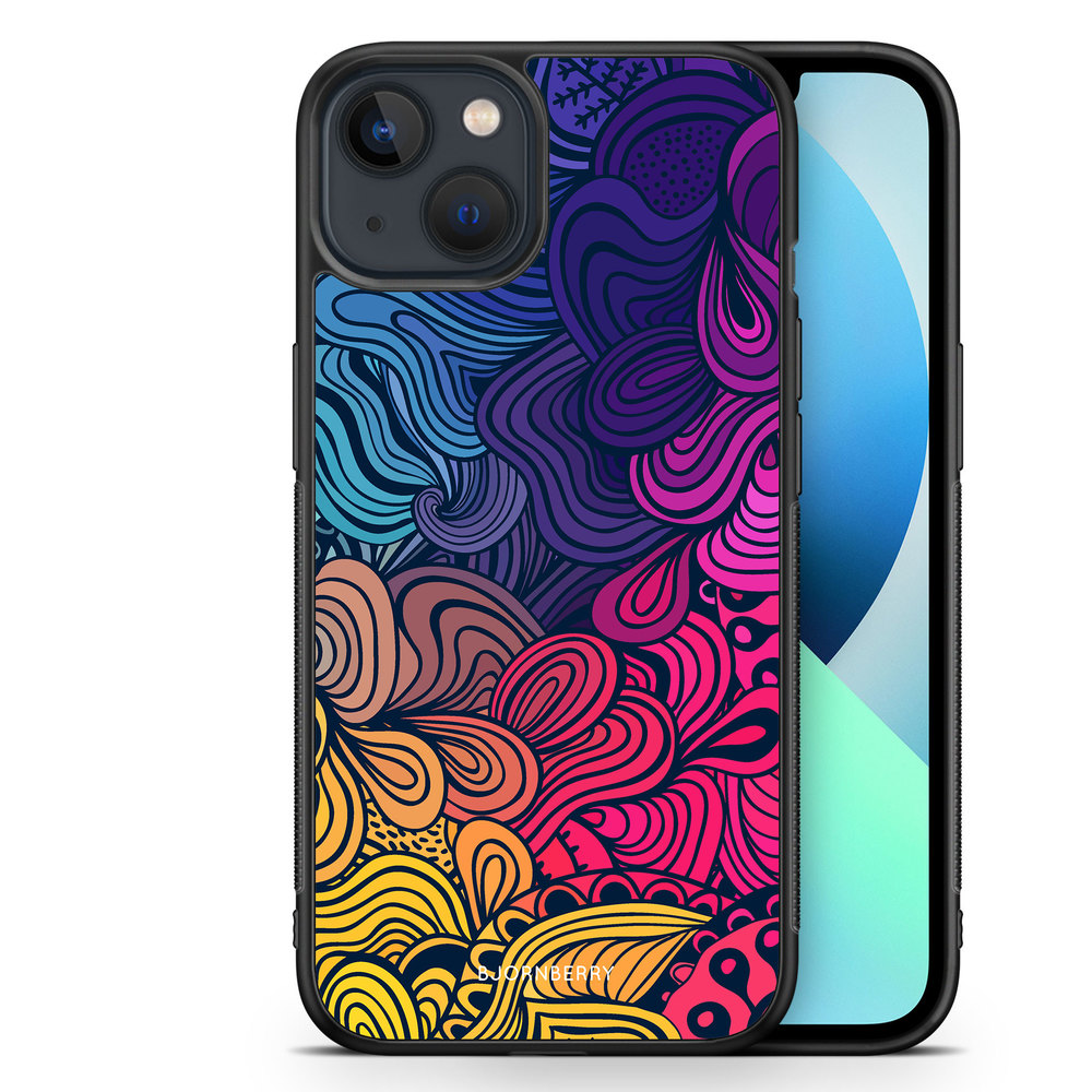 iPhone 13 Mini Case - Retro Flowers