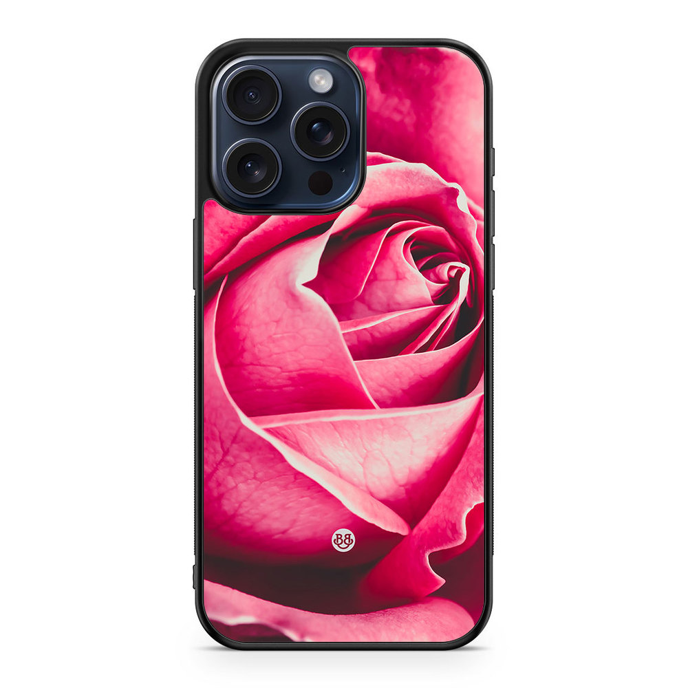 iPhone 15 Pro Max Case - Pink Rose