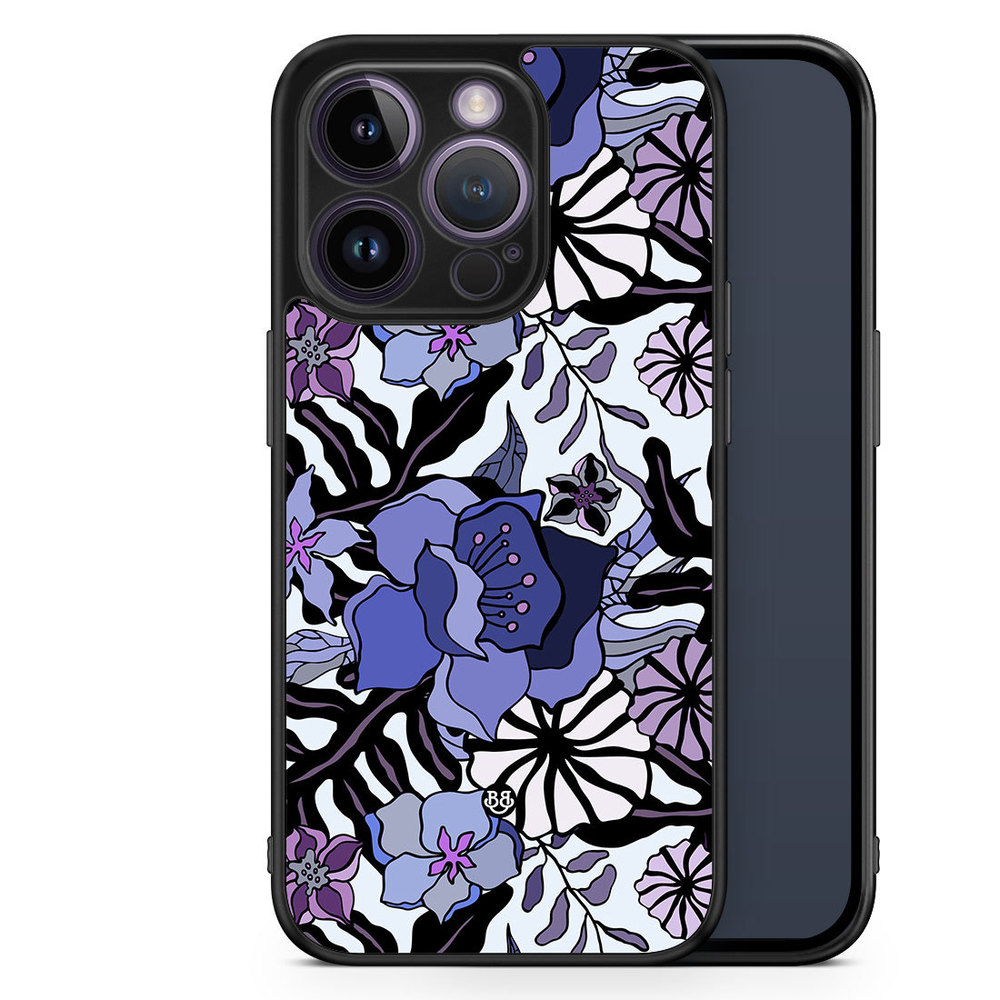 iPhone 14 Pro Case - Purple Flowers