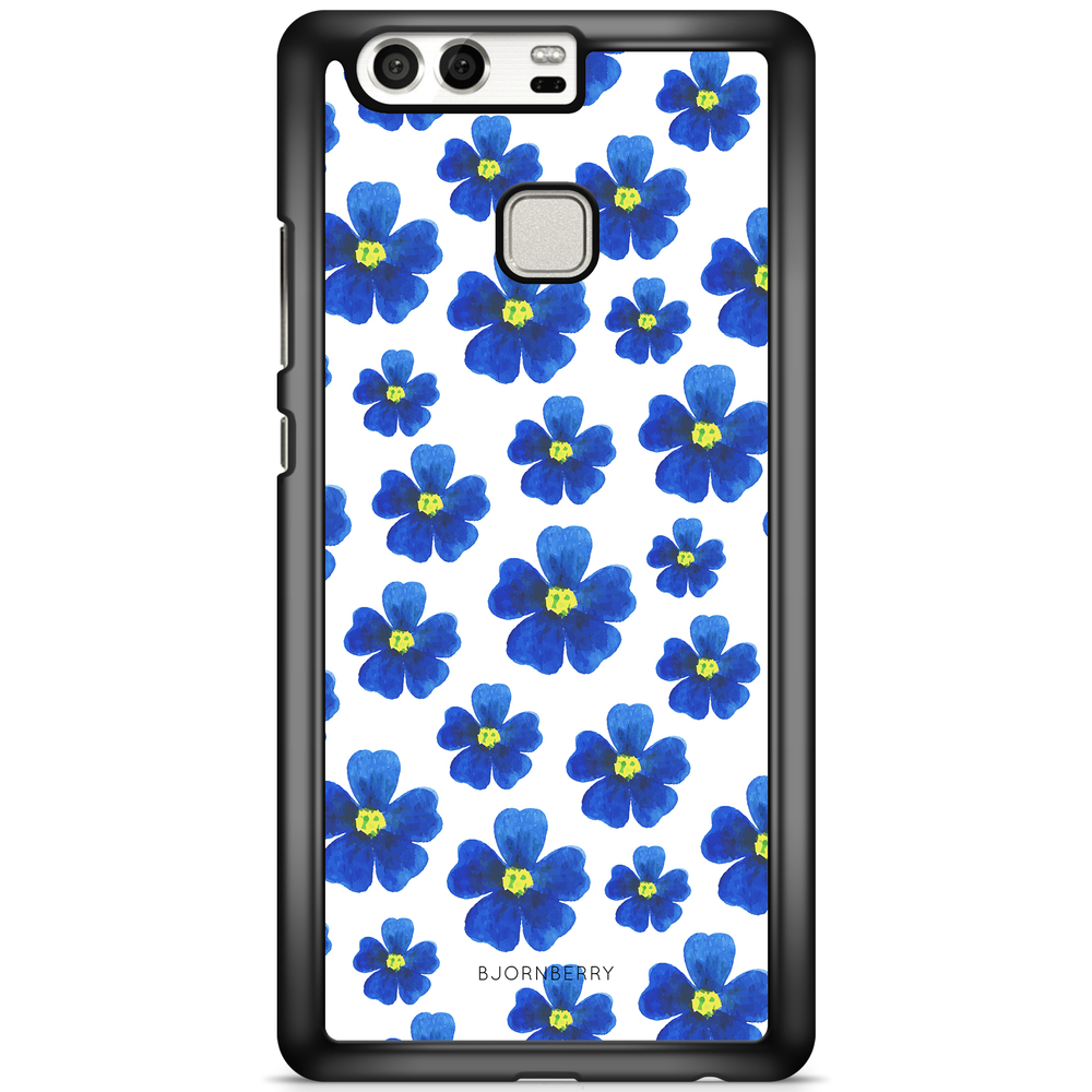 Huawei P9 Case - Blue Flowers
