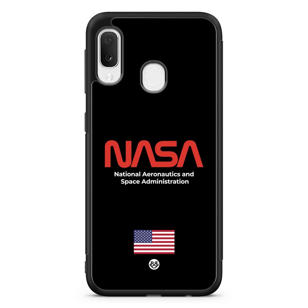 Samsung Galaxy A20e Case - NASA Worm Black