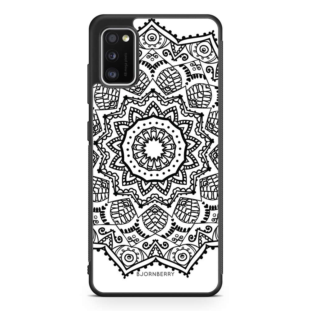 Samsung Galaxy A41 Case - Black Mandala