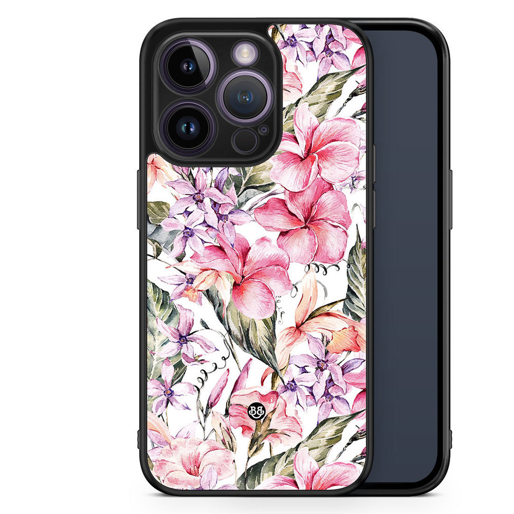 iPhone 14 Pro Case - Watercolor Flowers