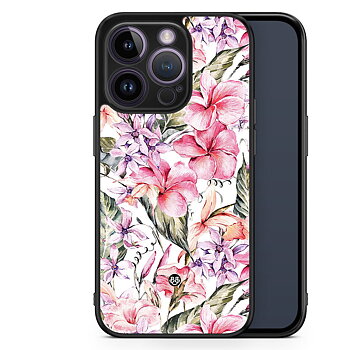 iPhone 14 Pro Skal - Vattenfärg Blommor