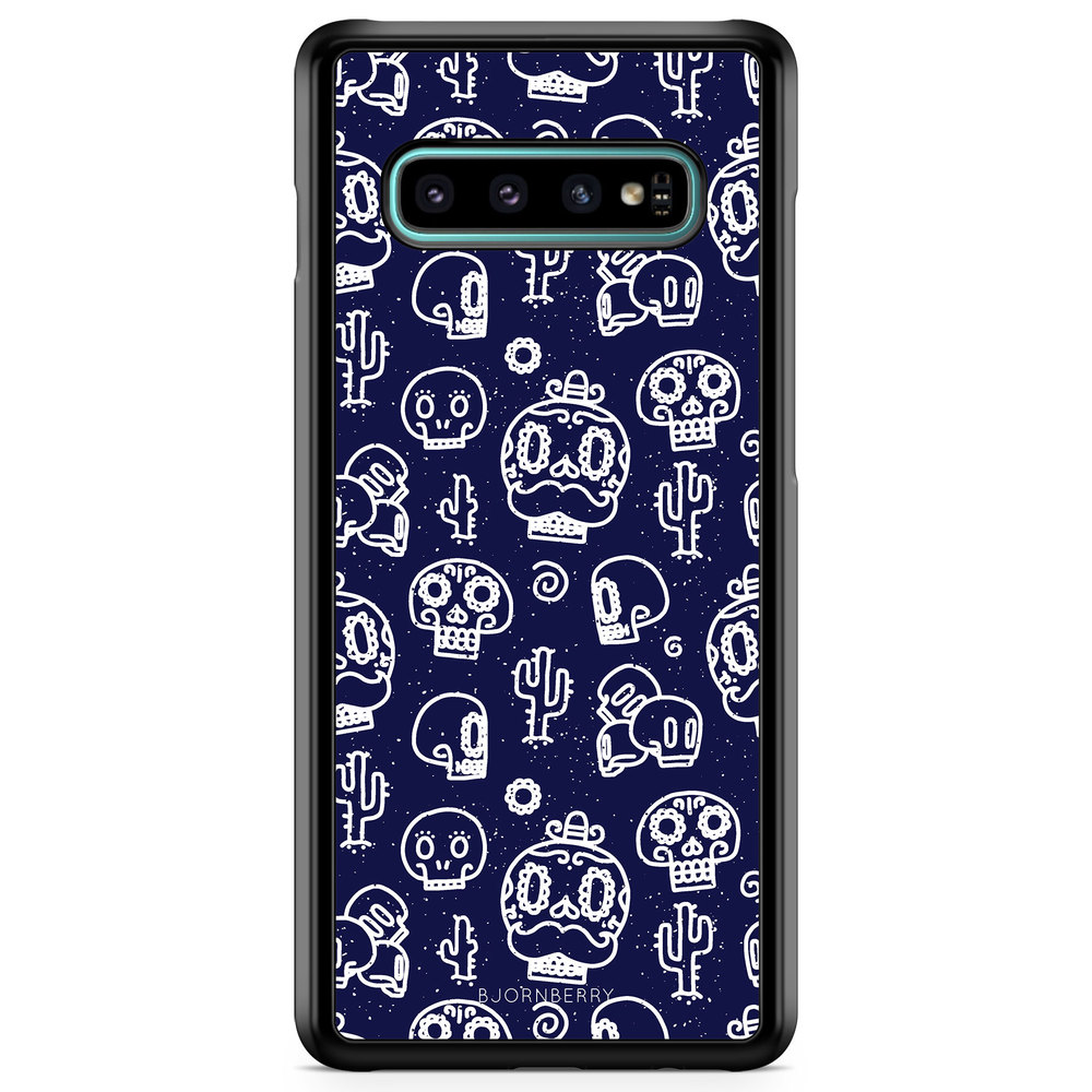 Samsung Galaxy S10 Plus Case - Oldschool Skulls