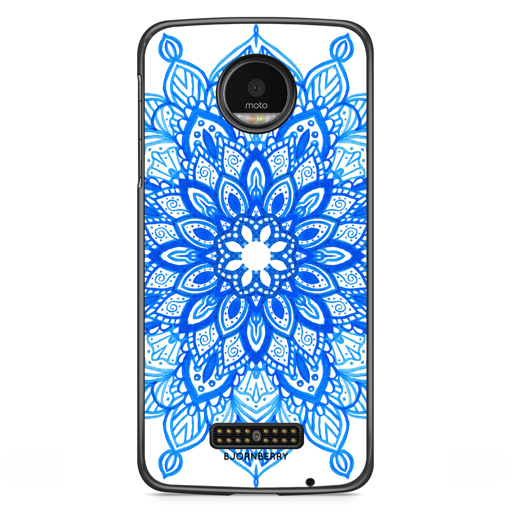 Moto Z2 Play Case - Blue Mandala