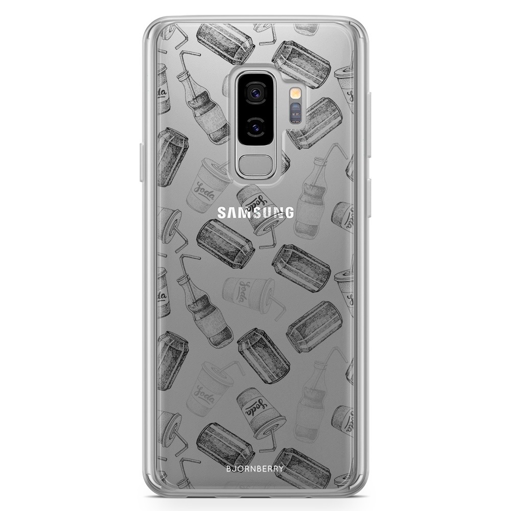 Samsung Galaxy S9 Plus Fashion Case - Soda Black & White