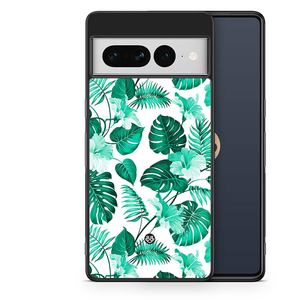 Google Pixel 7 Pro Case - Turquoise Flowers