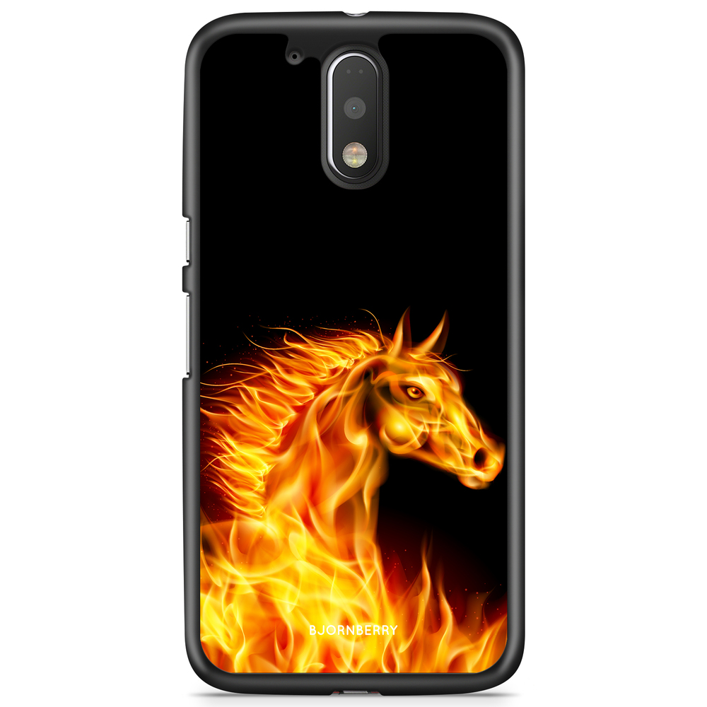 Moto G4/G4 Plus Case - Flames Horse