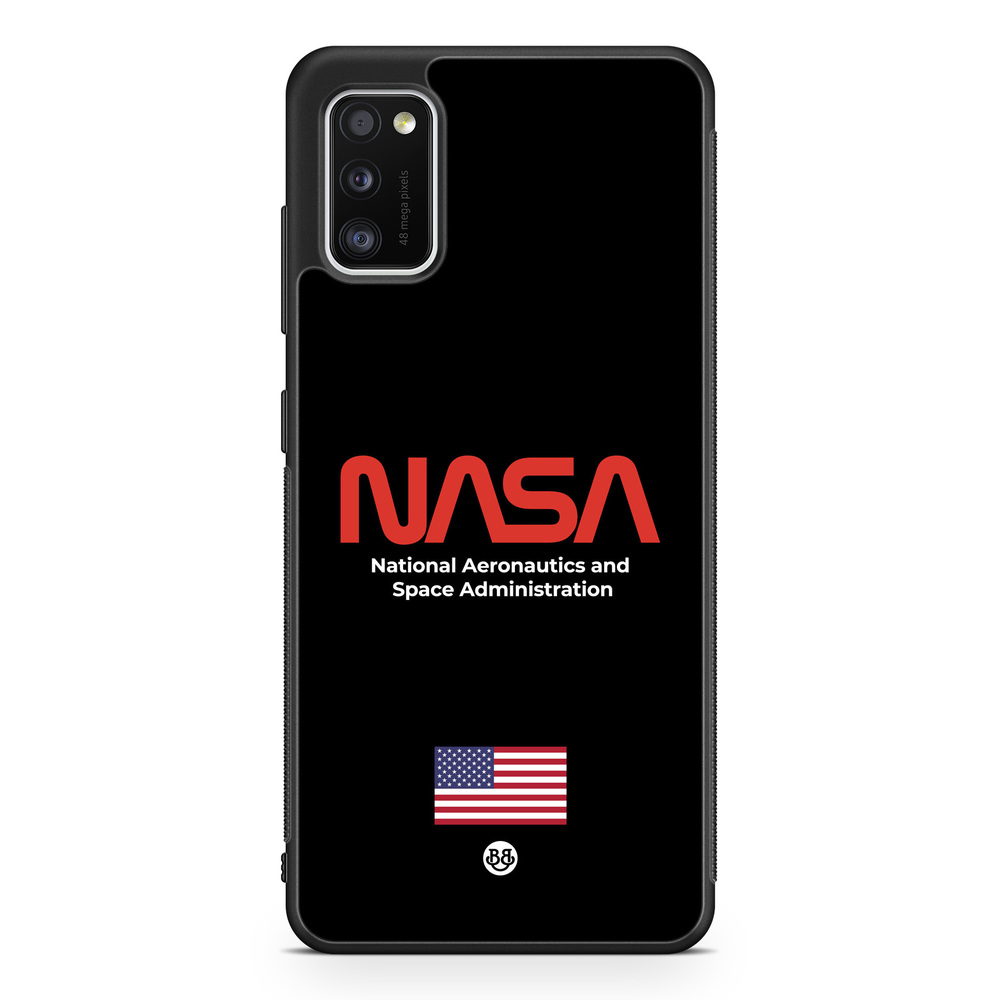 Samsung Galaxy A41 Case - NASA Worm Black