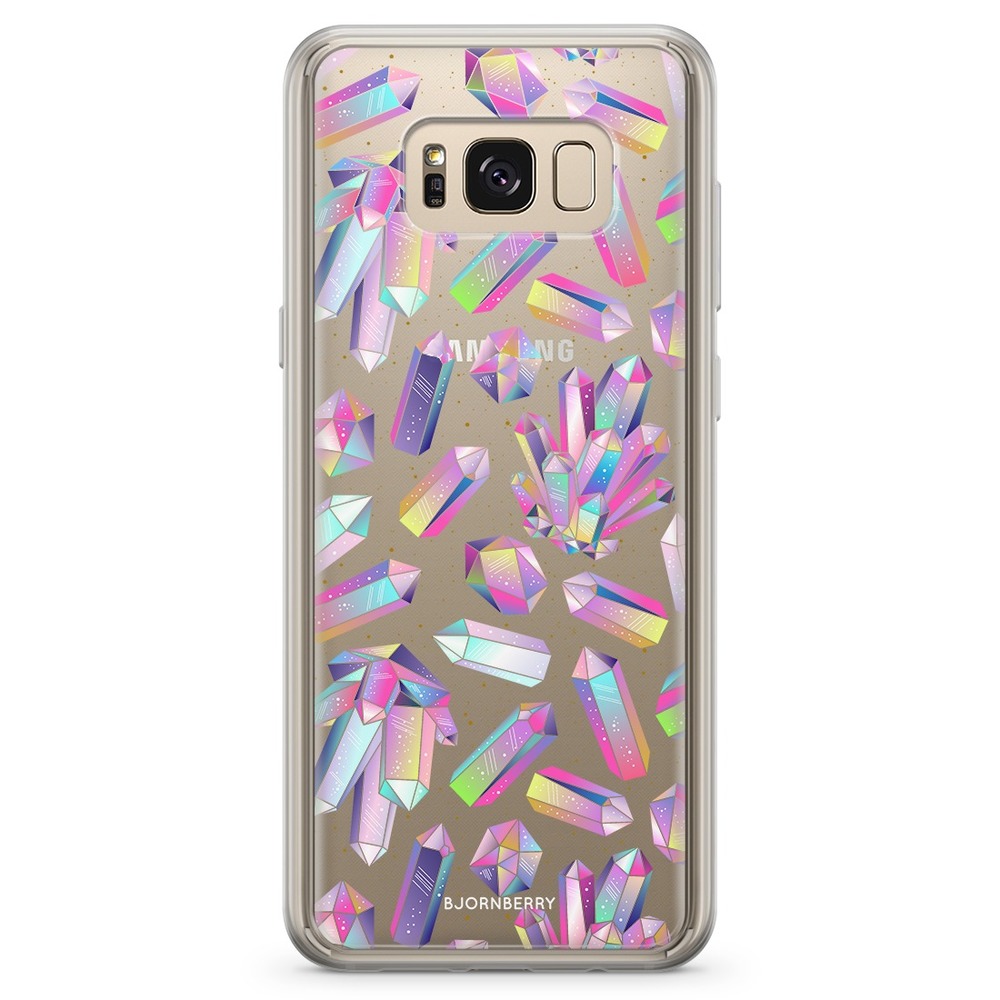 Samsung Galaxy S8 Plus Fashion Skal - Kristaller Regnbåge