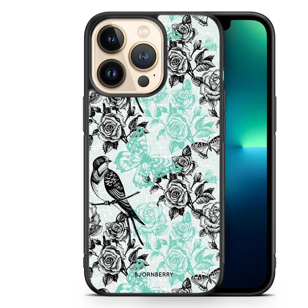 iPhone 13 Pro Case - Birds & Roses