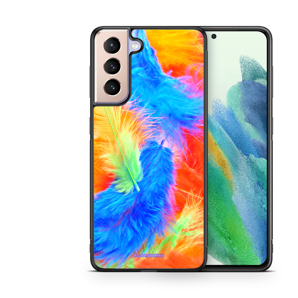 Samsung Galaxy S21 FE 5G Case - Easter Feathers